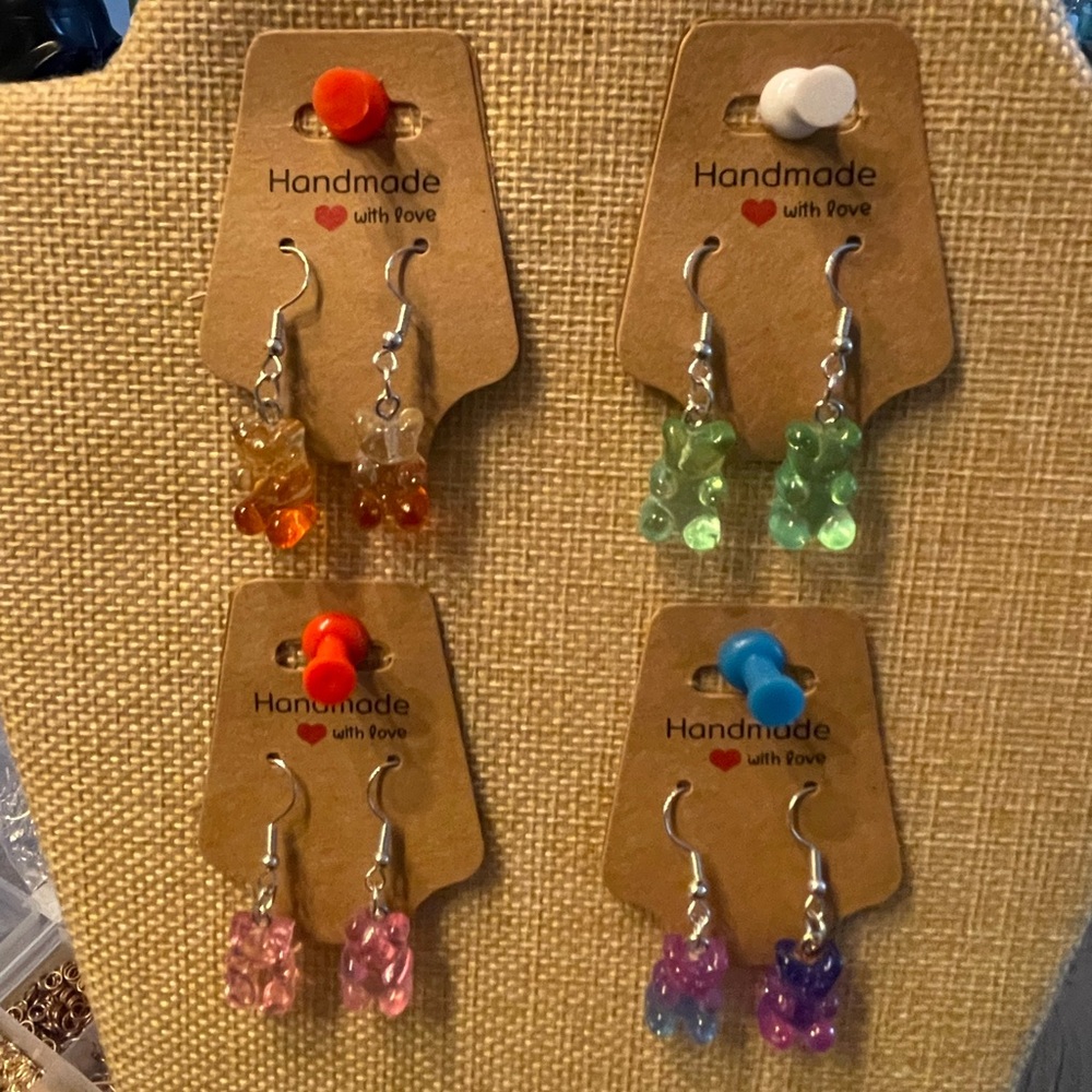 Gummy bear earrings